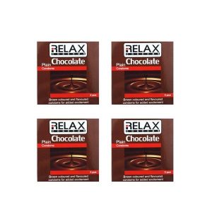 کاندوم ریلکس مدل CHOCOLATE PLAIN کد b103 مجموعه 4 عددی