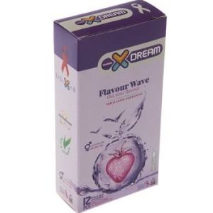 کاندوم ایکس دریم مدل Flavour Wave بسته 12 عددی