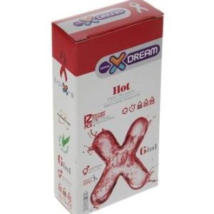 کاندوم ایکس دریم مدل Hot بسته 12 عددی