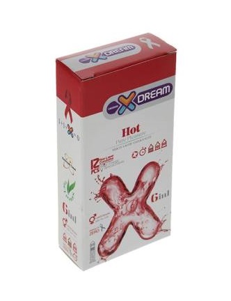 کاندوم ایکس دریم مدل Hot بسته 12 عددی کاندوم ایکس دریم مدل Hot بسته 12 عددی
