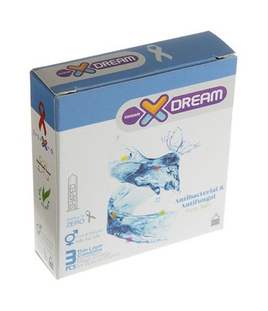کاندوم ایکس دریم مدل Antibacterial And Antifungal بسته 3 عددی کاندوم ایکس دریم مدل Antibacterial And Antifungal بسته 3 عددی