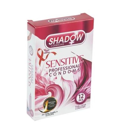 کاندوم شادو مدل Sensitive بسته 12 عددی کاندوم شادو مدل Sensitive بسته 12 عددی
