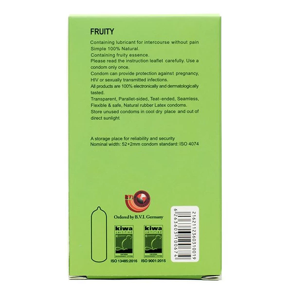 کاندوم گودلایف سری ایموجی مدل Fruity بسته 6 عددی