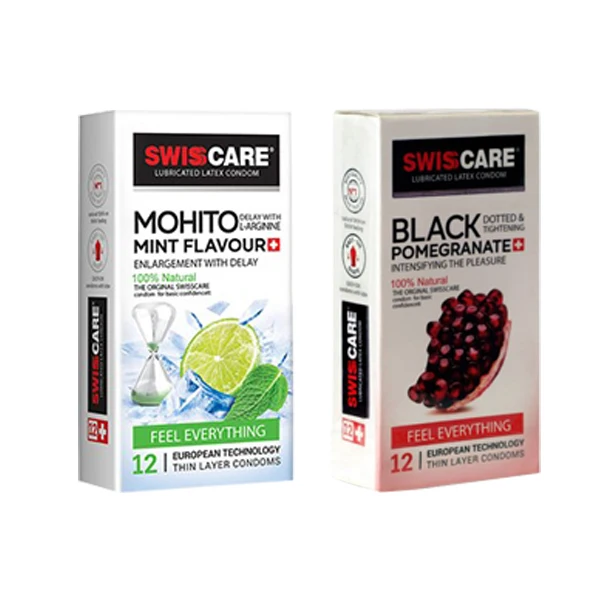 کاندوم MOHITO MINT FLAVOUR و BLACK POMEGRANATE