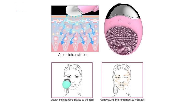 برس پاکسازی پوست مدل فیس براش سیلیکونی FS