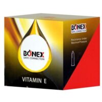 کاندوم بونکس مدل Vitamin E بسته 12 عددی