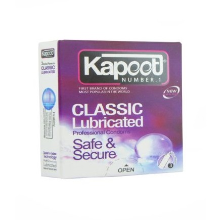 کاندوم کاپوت مدل Classic Lubricated بسته 3 عددی