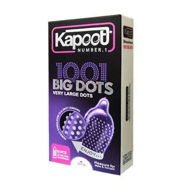 کاندوم ناچ کدکس مدل BIG DOTS به همراه کاندوم کاپوت مدل BIG DOTS