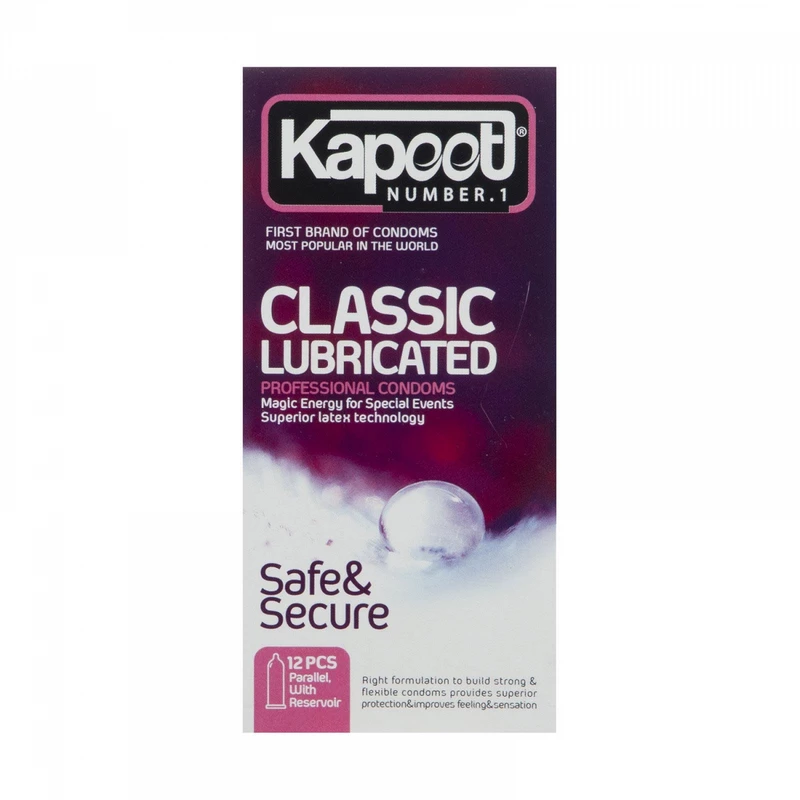 کاندوم کاپوت مدل Classic Lubricated مجموعه 2 عددی