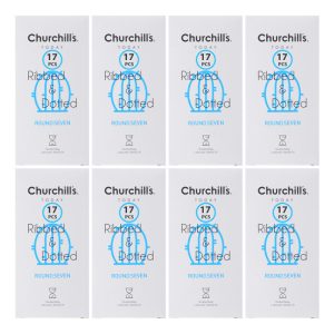 کاندوم چرچیلز مدل CHC_ribbed&dotted-roundseven مجموعه 8 عددی