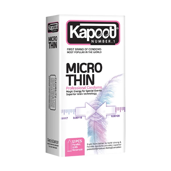 کاندوم کاپوت مدل Micro Thin مجموعه 2 عددی