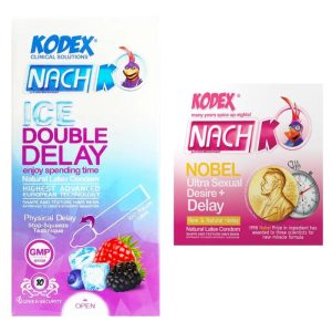 کاندوم ناچ کدکس Ice Double Delay همراه کاندوم Nobel Desire Delay