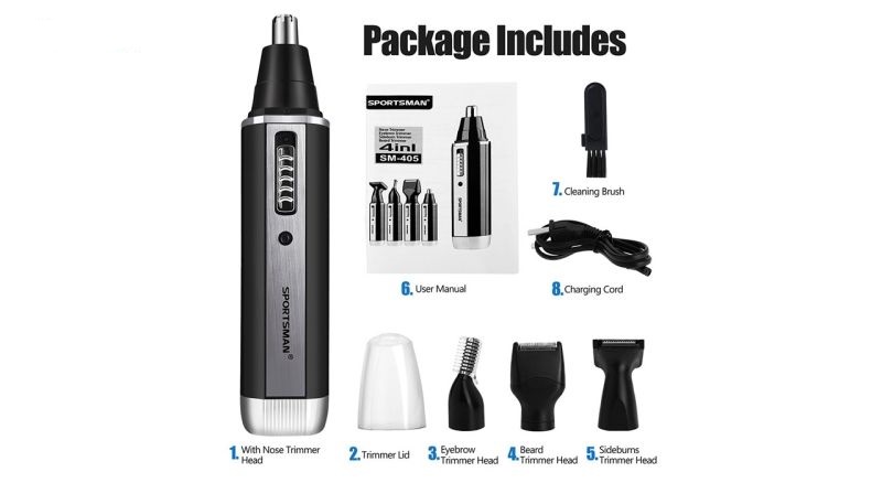 موزن گوش ، بینی و ابرو اسپرتزمن مدل SM-405 موزن گوش ، بینی و ابرو اسپرتزمن مدل SM-405