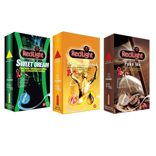 کاندوم ردلایت مدل Sweet Dream Extra Lubricant Poke me