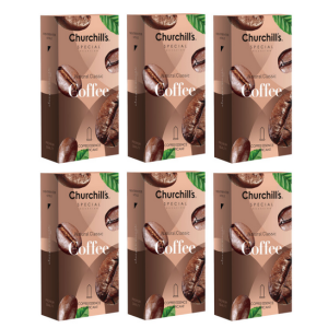 کاندوم چرچیلز مدل Coffee مجموعه 6 عددی