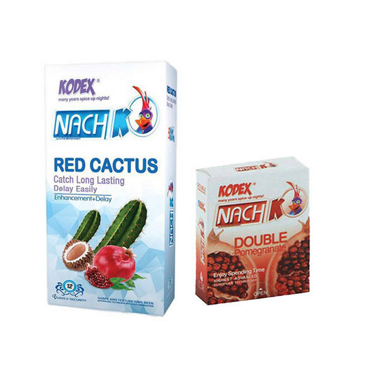 کاندوم ناچ کدکس مدل red cactus به همراه کاندوم double pomegranate