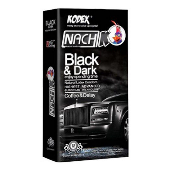 کاندوم ناچ کدکس مدل Black & Dark بسته 12 عددی