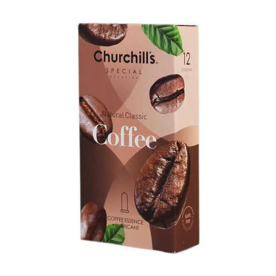 کاندوم چرچیلز مدل Coffee بسته 12 عددی