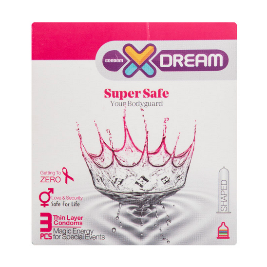 کاندوم ایکس دریم مدل Super Safe بسته 3 عددی