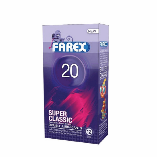 کاندوم فارکس مدل Super Classic 20 بسته 12 عددی