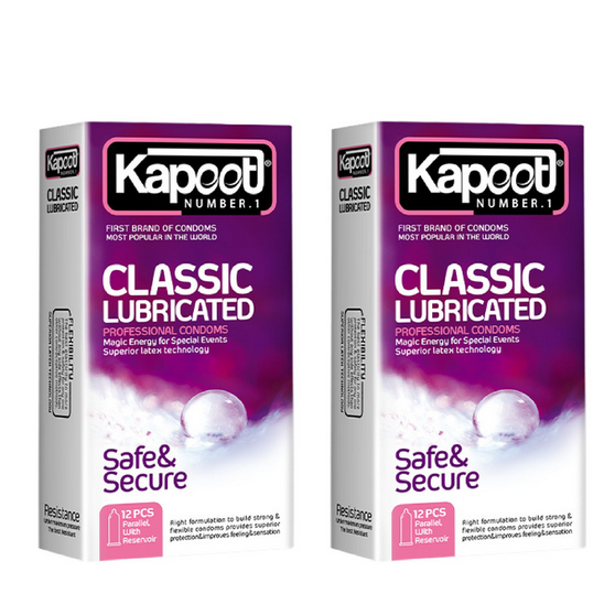 کاندوم کاپوت مدل Classic Lubricated مجموعه 2 عددی