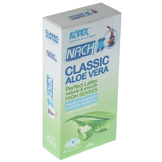 کاندوم کدکس مدل Classic Aloe Vera بسته 12 عددی