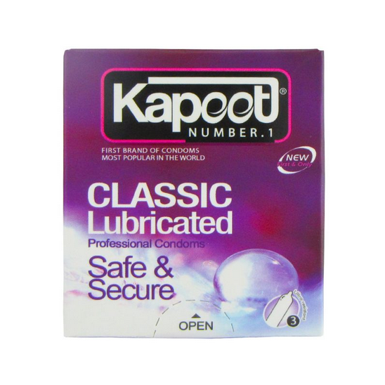 کاندوم کاپوت مدل Classic Lubricated بسته 3 عددی