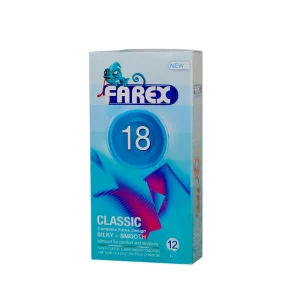 کاندوم فارکس مدل CLASSIC 18 بسته 12 عددی