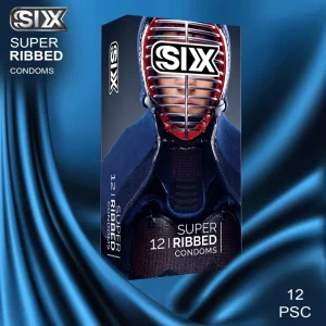 کاندوم سیکس مدل SUPERRIBBED12 مجموعه 12 عددی