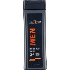 شامپو سر و بدن و اصلاح صورت آقایان با رایحه انرژی بخش 300میل هیدرودرم