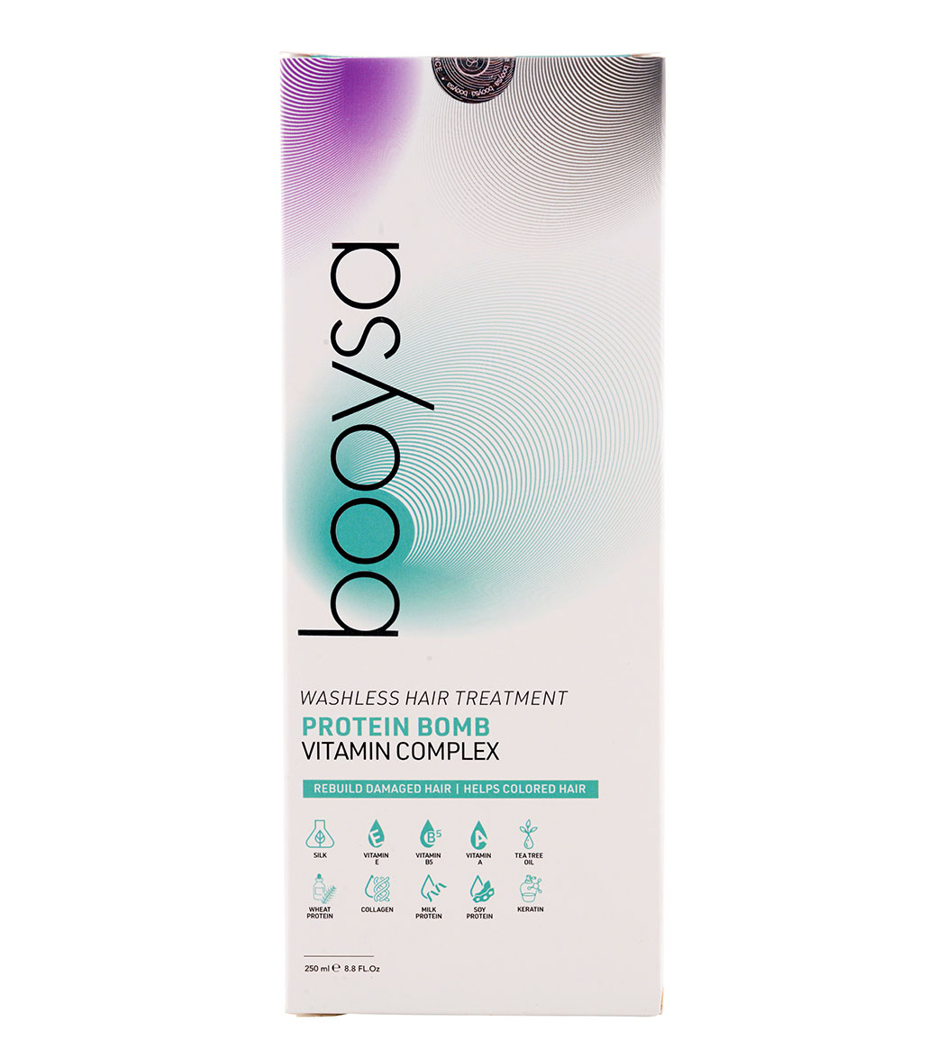 ماسک مو بدون آبکشی بمب پروتئین ویتامین حجم 250 میل بویسا ماسک مو بدون آبکشی بمب پروتئین ویتامین حجم 250 میل بویسا