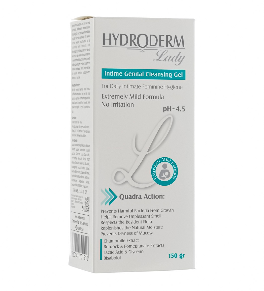 ژل بهداشتی بانوان 150گرم هیدرودرم ژل بهداشتی بانوان 150گرم هیدرودرم