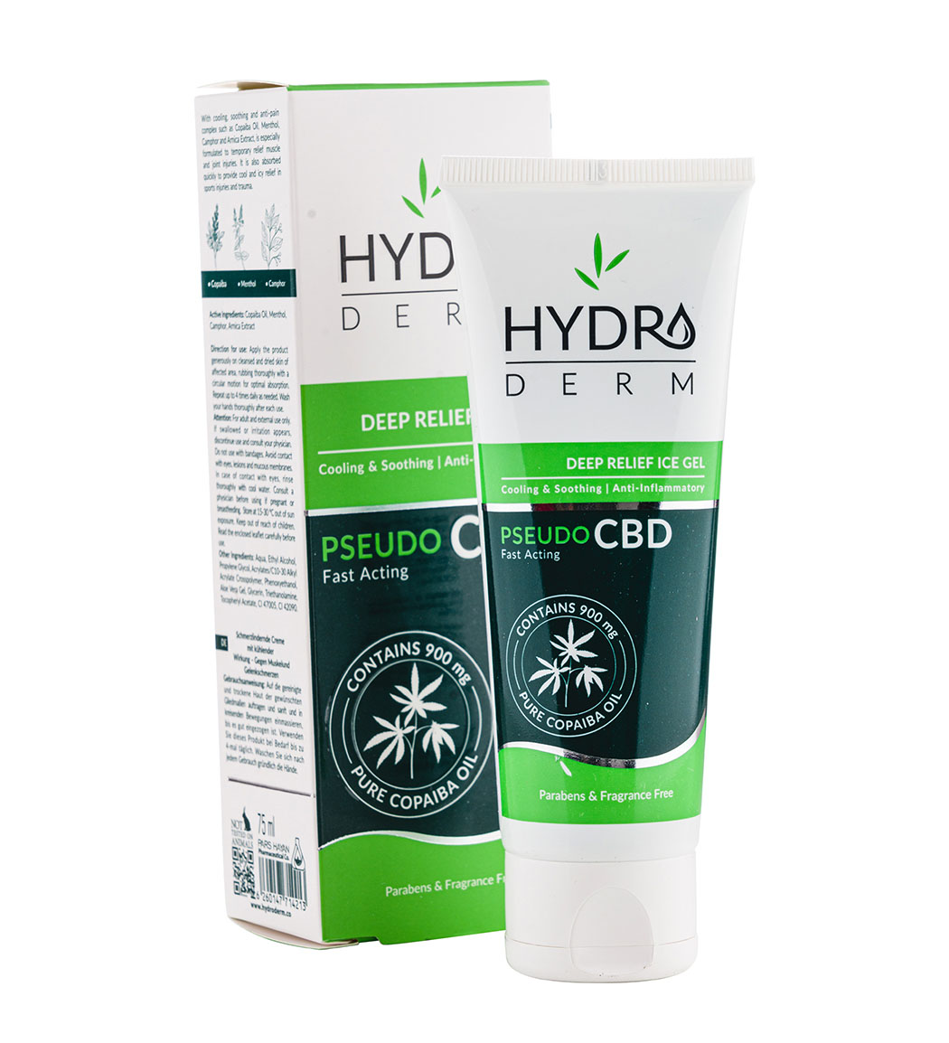 ژل خنک کننده و التیام بخش پوست 75میل هیدرودرم ژل خنک کننده و التیام بخش پوست 75میل هیدرودرم