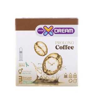 کاندوم 3عددی تاخیری قهوه خاردار شیاردار Coffee ایکس دریم