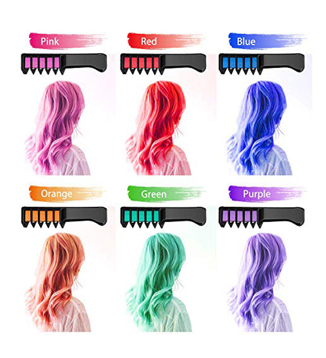 گچ رنگی مو مدل برسی